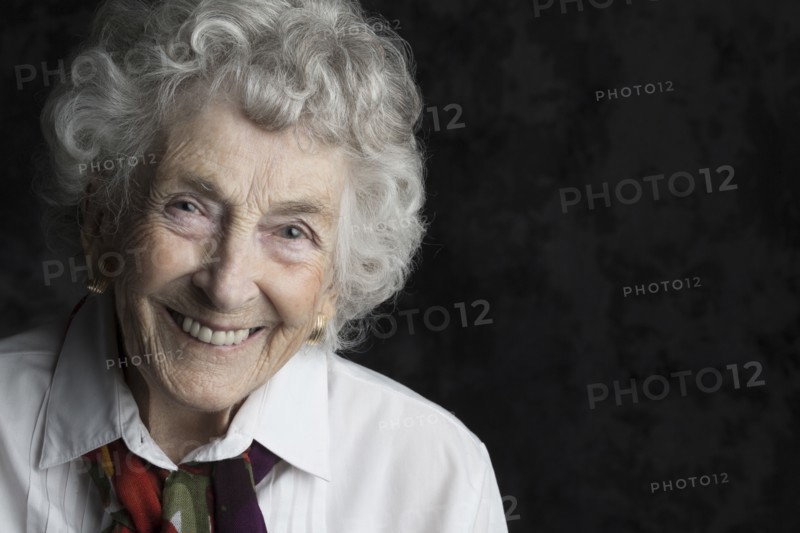 Close up of smiling older woman