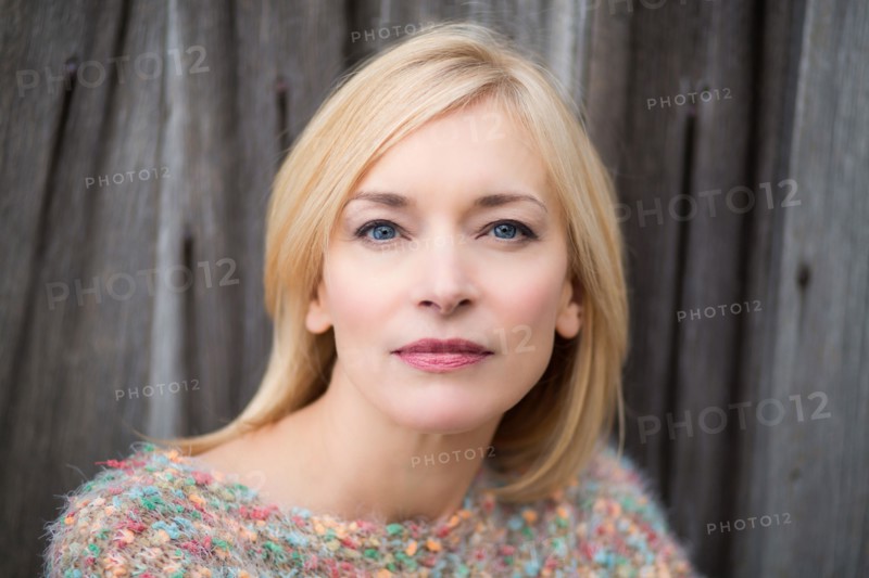 Close up of serious Caucasian woman