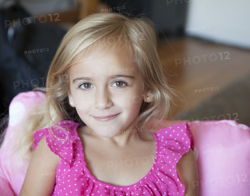 Caucasian girl smiling
