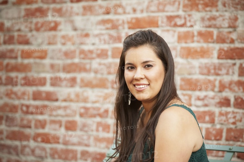 Smiling Hispanic woman