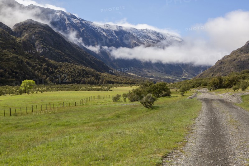 Dirt road in remote landscape