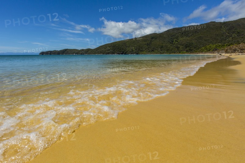 Ocean waves on remote beach