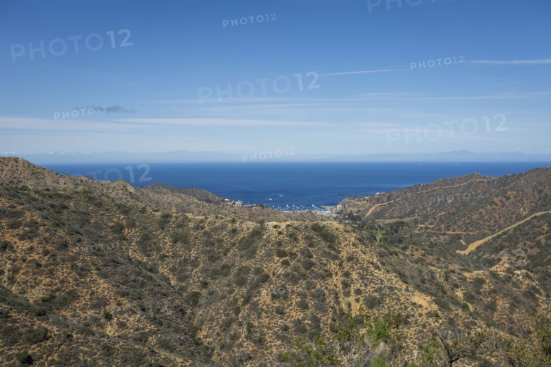 Hills overlooking ocean