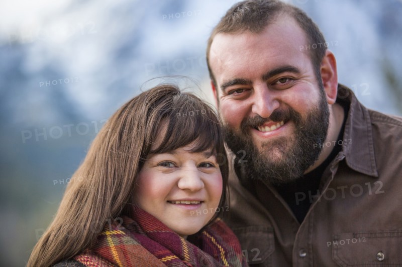 Portrait of smiling Caucasian couple