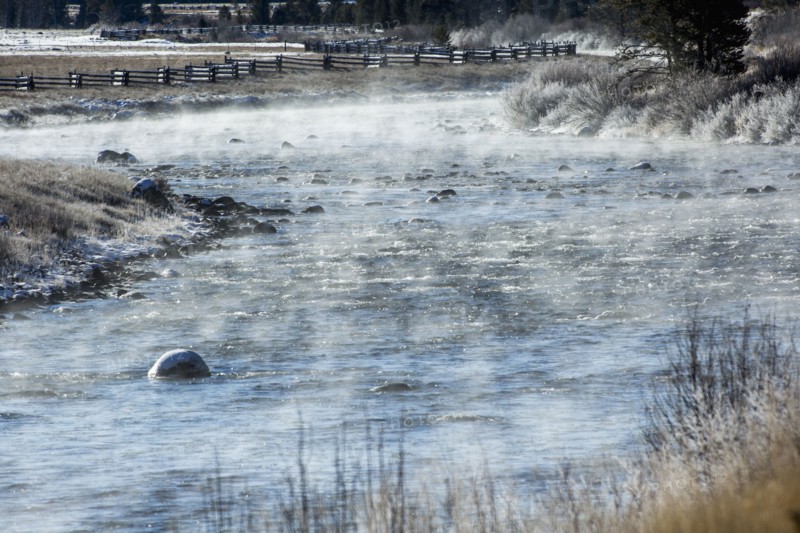 Fog on river