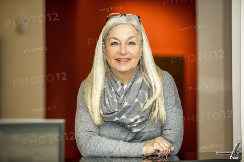 Portrait of smiling older Caucasian woman