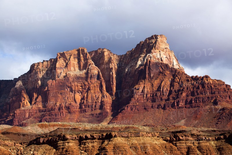 Scenic view of desert landscape