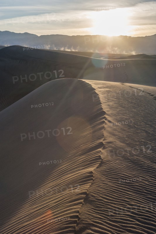 Sunset on sand dunes