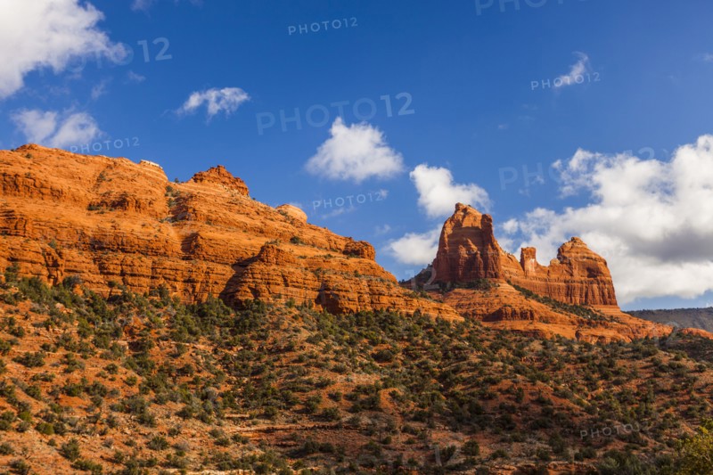 Scenic view of desert landscape