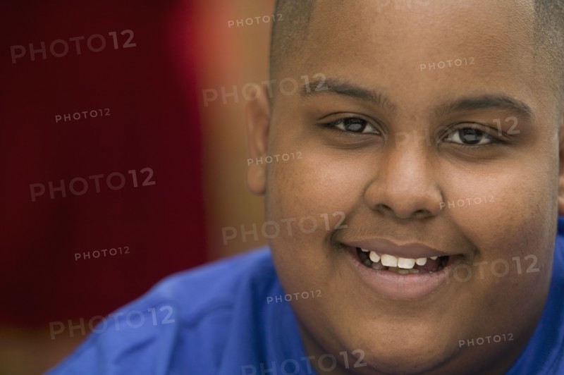 Portrait of African boy smiling