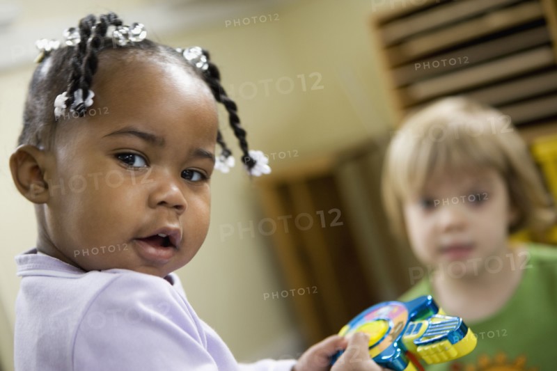 Children playing with toys