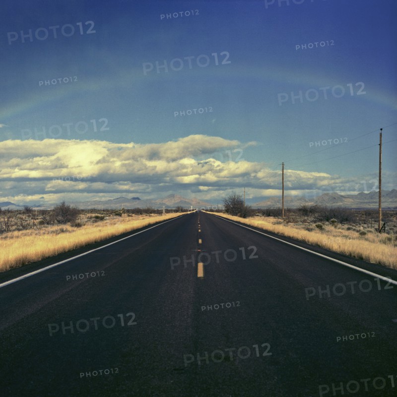 Road through desert