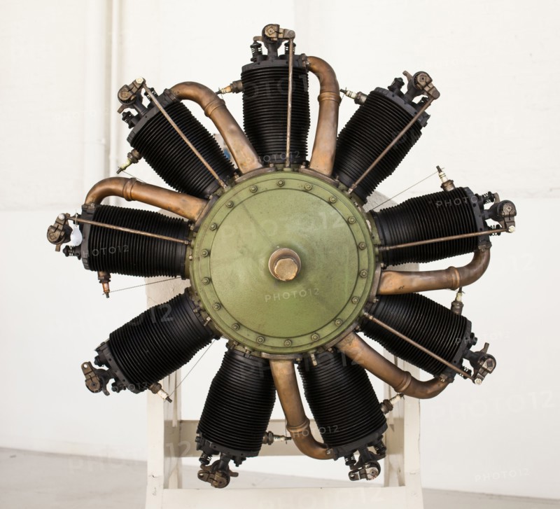 Close up of propeller engine