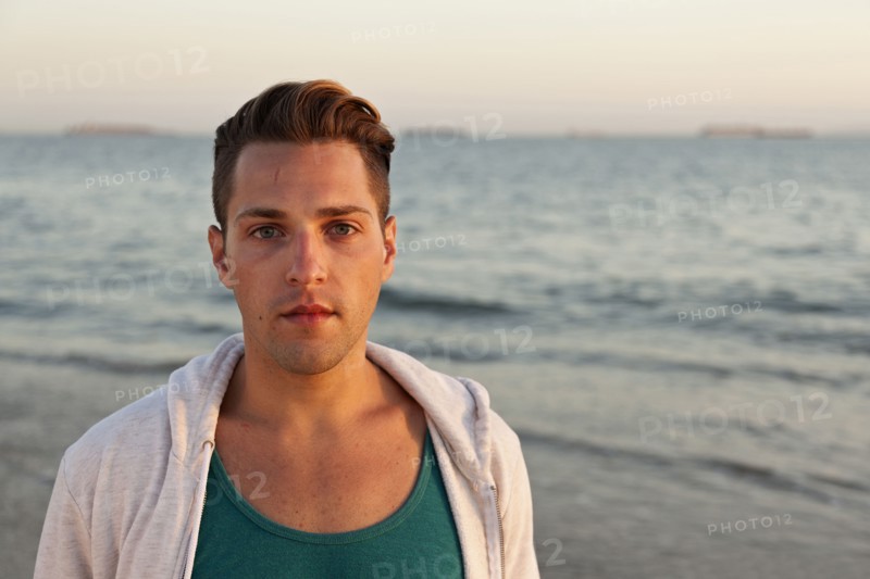 Man standing on beach