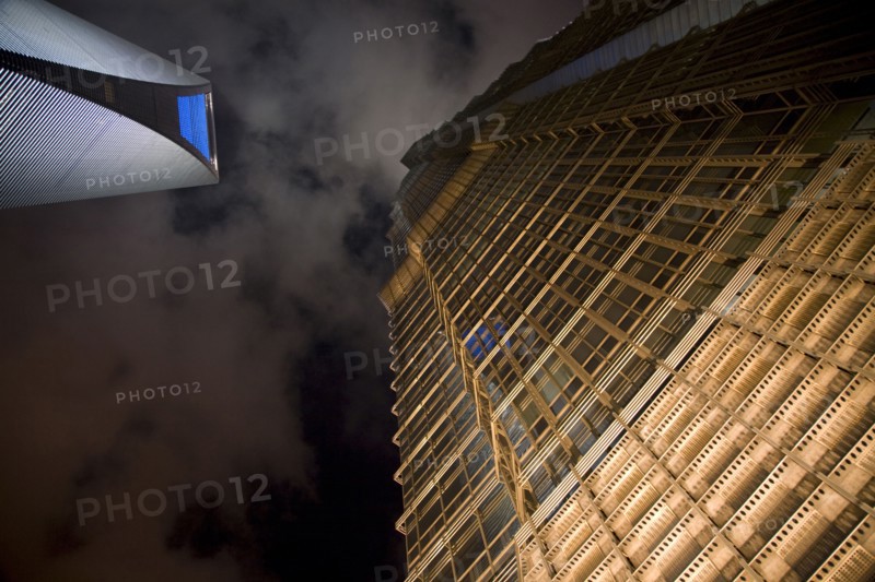 Highrise building at night