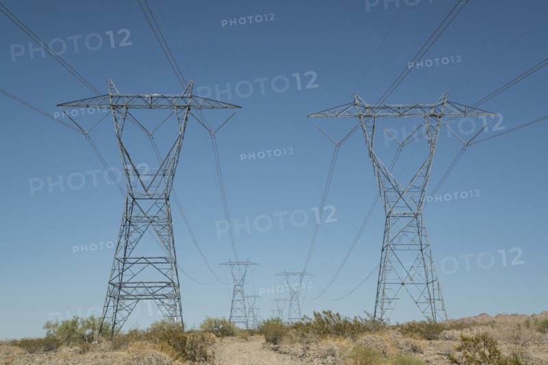 Electricity pylons and wire