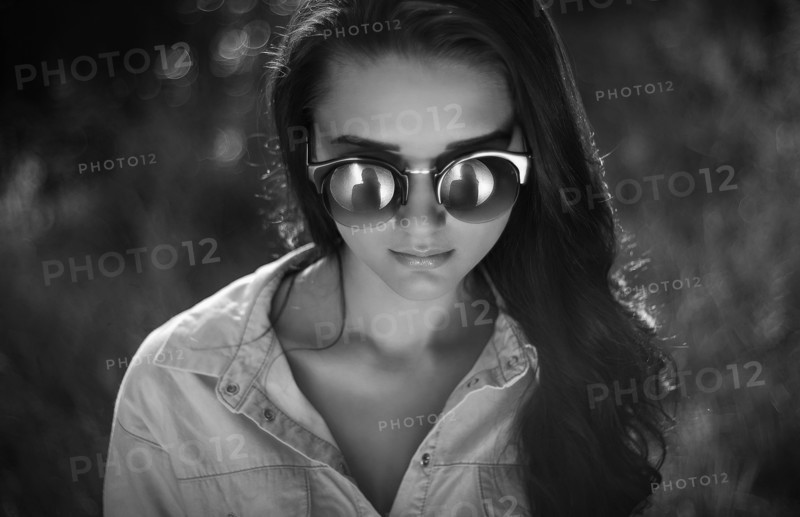 Portrait of Caucasian woman wearing sunglasses