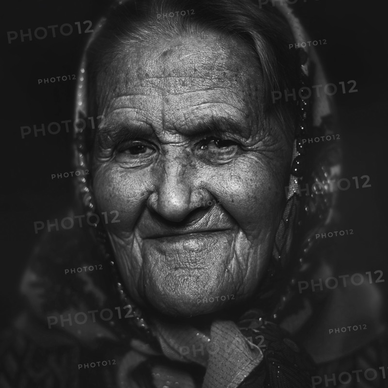 Close up of Senior Caucasian woman's face