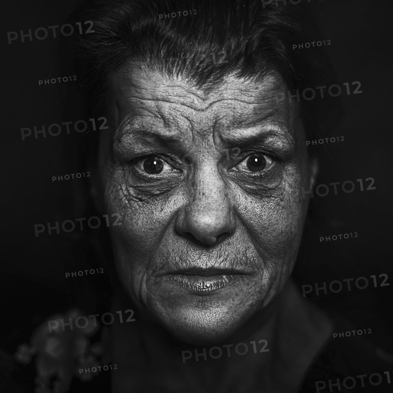 Close up of Senior Caucasian woman's face
