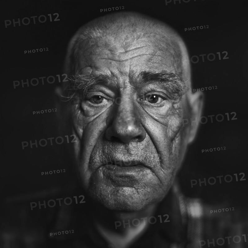 Close up of Senior Caucasian man's face