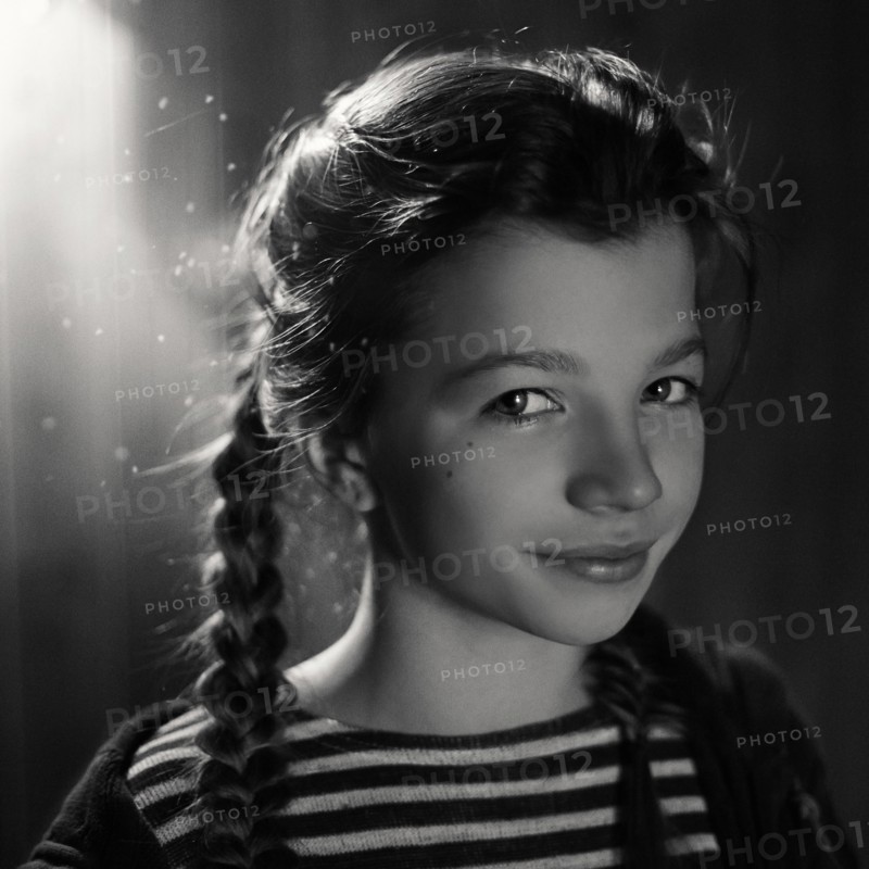 Caucasian teenage girl wearing braids