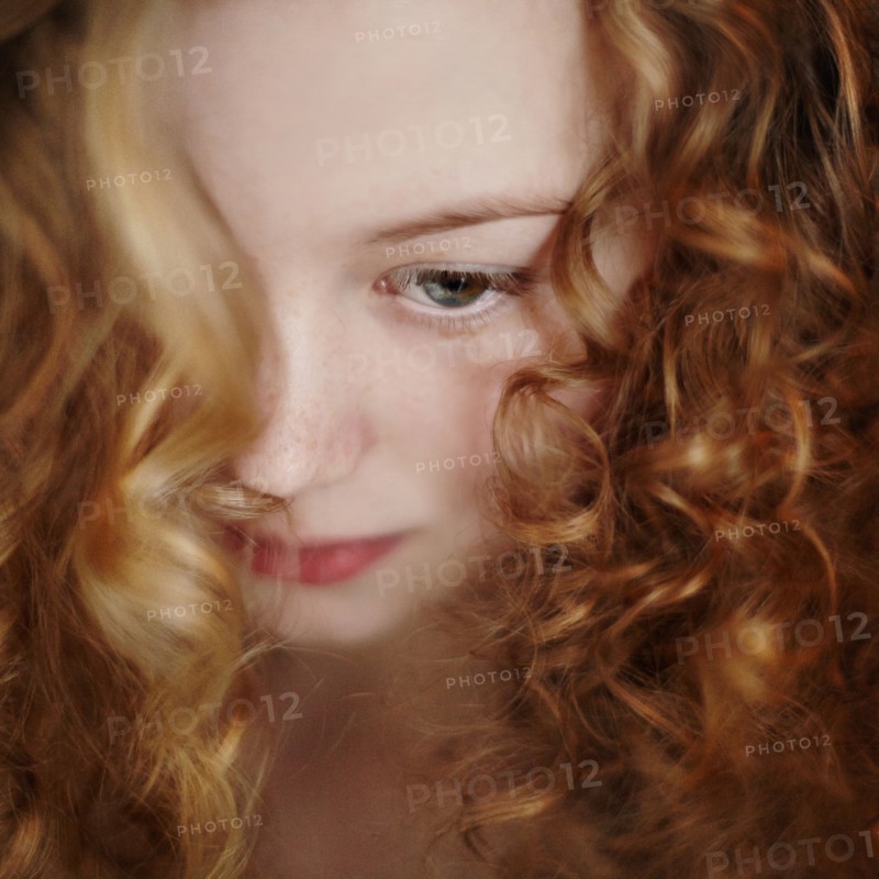 Close up of Caucasian teenage girl