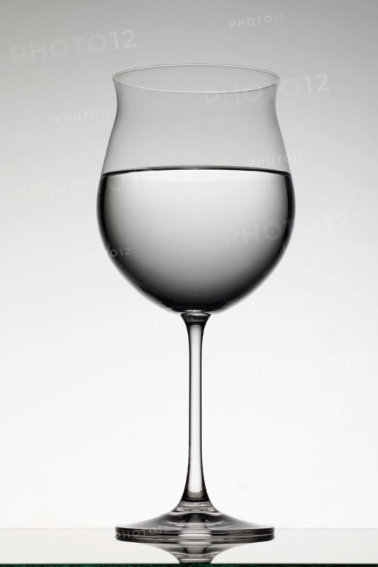 Water in wine glass