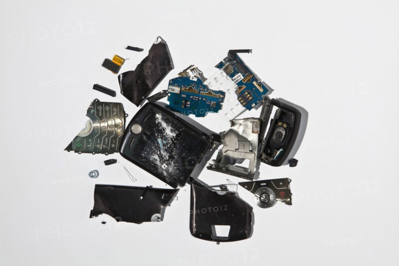 Broken cell phone