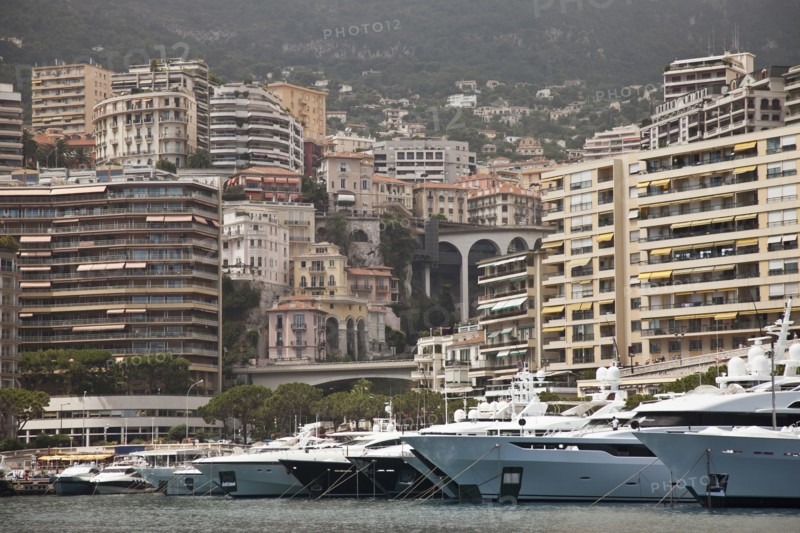 Yachts moored in Monte Carlo