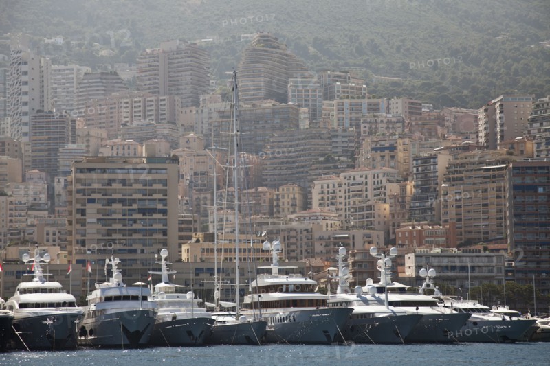 Yachts moored in Monte Carlo