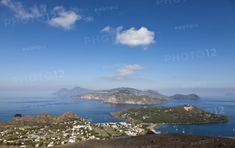 Aerial view of Vulcano Isle
