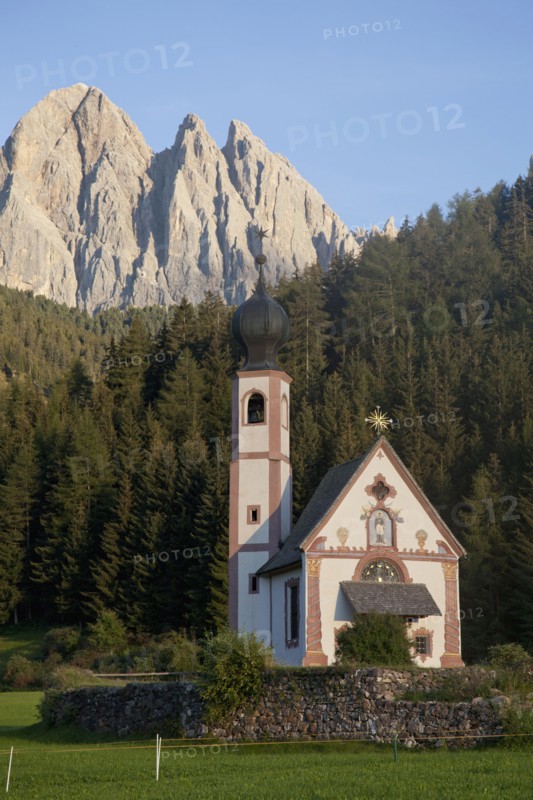 Church in remote mountain landscape
