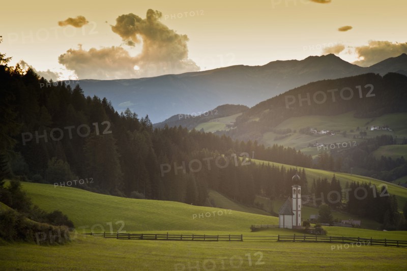 Church in remote mountain landscape