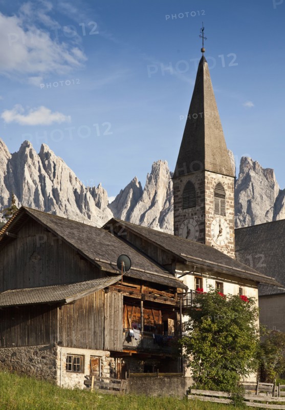 Church in mountain landscape