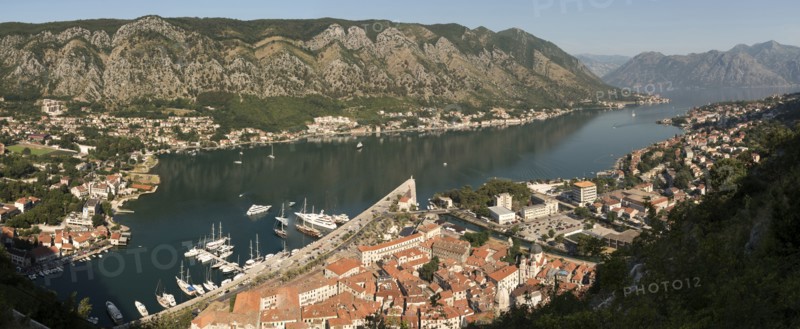 Aerial view of urban waterfront