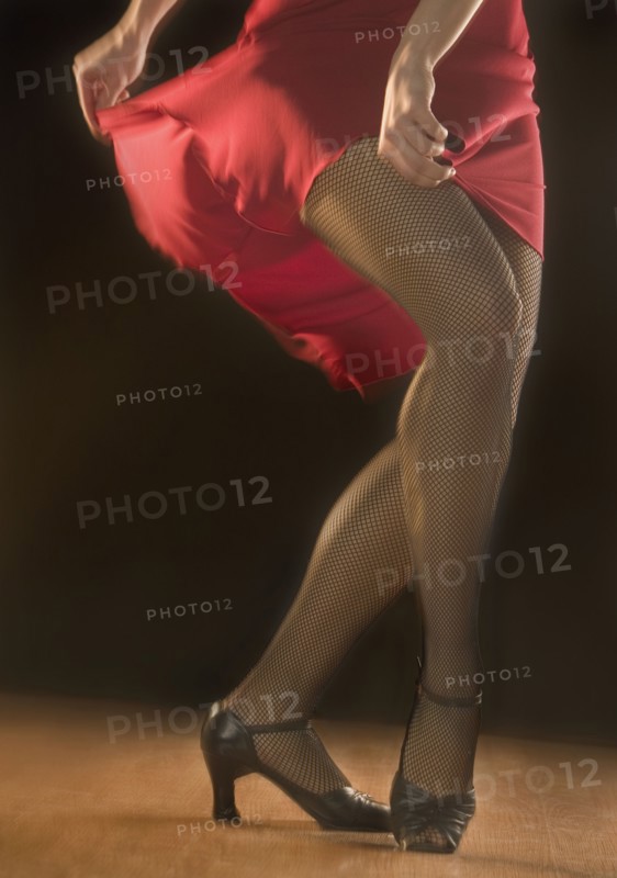 Low section of woman dancing