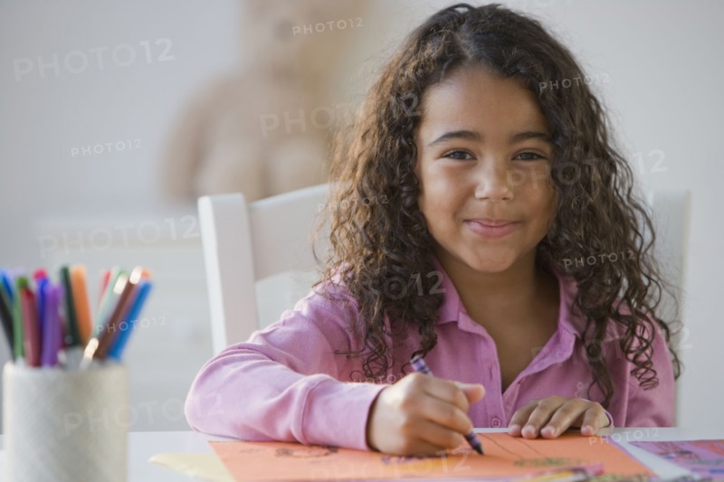 African girl coloring