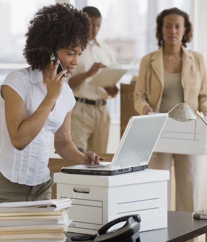 African business people starting new business