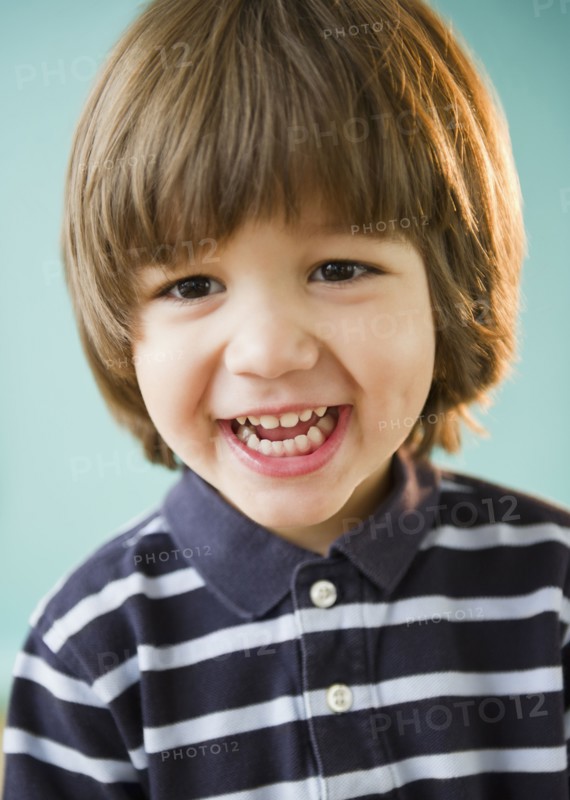 Grinning Hispanic boy