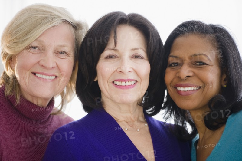 Friends smiling together