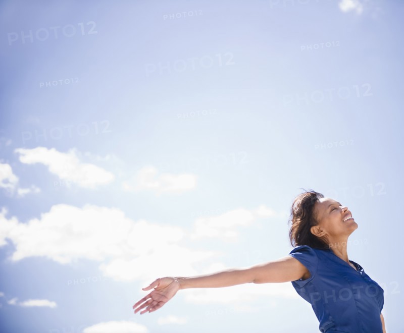 Carefree Black woman