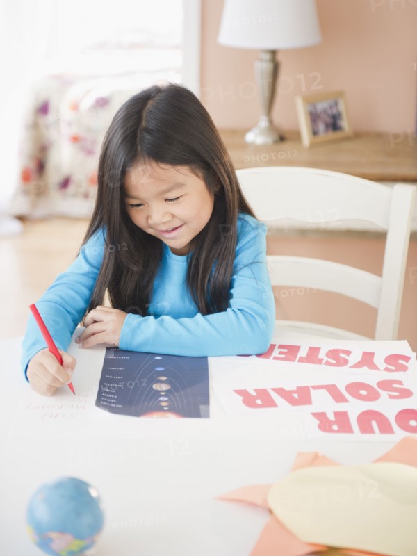 Korean girl coloring poster