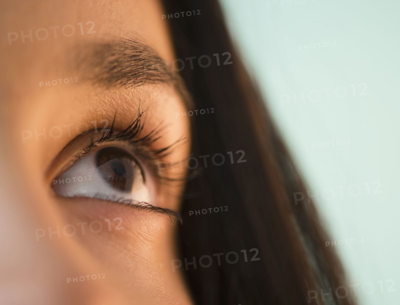 Close up of Hispanic teenager's eye
