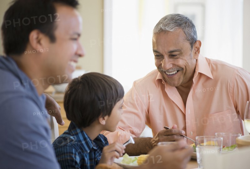 Hispanic grandfather