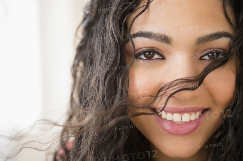 Hispanic woman smiling