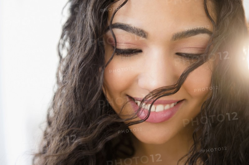 Hispanic woman smiling