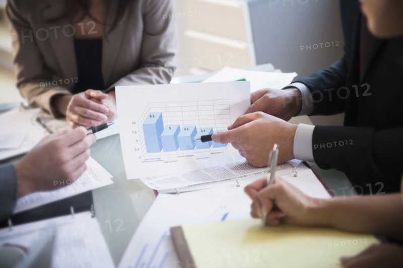 Business people talking in meeting