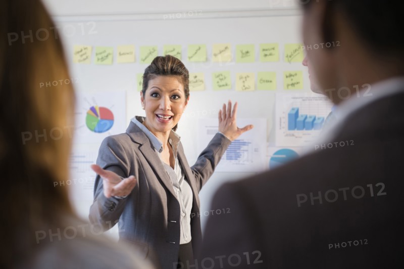 Businesswoman talking in meeting
