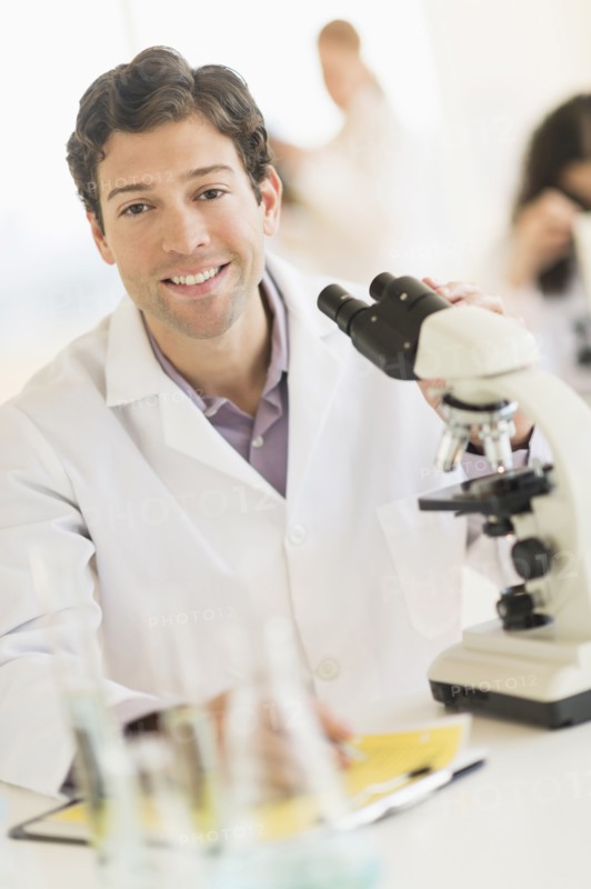 Scientist working in laboratory