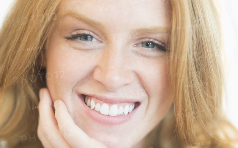 Caucasian woman smiling